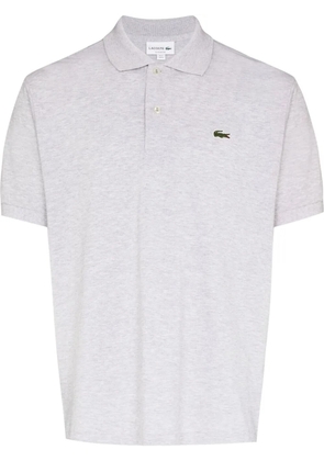 Lacoste logo-patch polo shirt - Grey