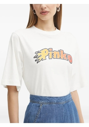 PINKO logo-print T-shirt - White