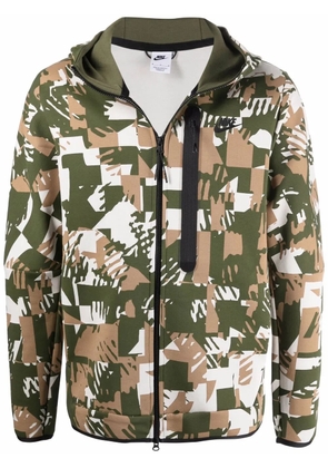 Nike geometric hooded zip jacket - Green