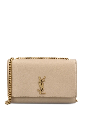 Saint Laurent New small KATE bag in grain-of-powder leather - Neutrals