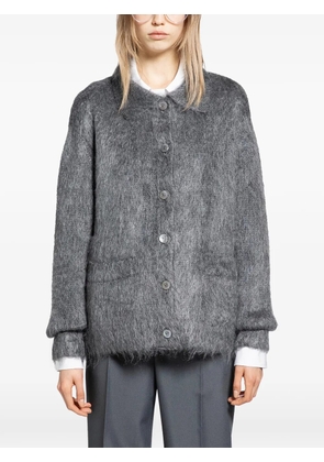 Gucci brushed-finish cardigan - Grey