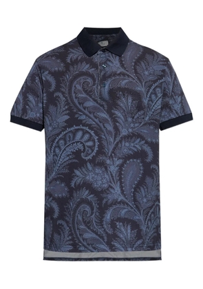 ETRO paisley-print polo shirt - Blue