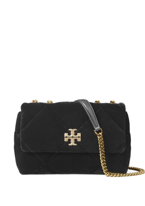 Tory Burch small Kira diamond-quilted velvet shoulder bag - Black