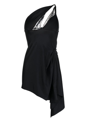 Coperni asymmetric mini dress - Black