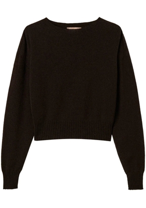 TWINSET crew-neck cashmere sweater - Brown