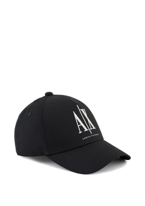 Armani Exchange logo-embroidered baseball cap - Black
