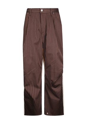 PDF pinstripe colorblock trousers - Neutrals