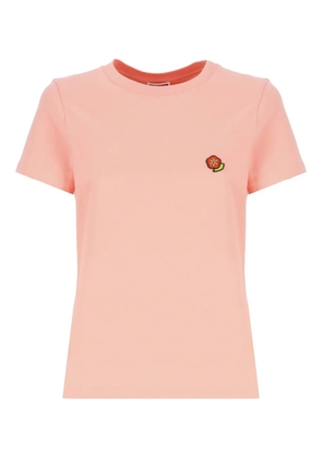 Kenzo logo-embroidered cotton t-shirt - Pink