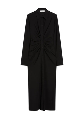 Sportmax button-cuff shirred dress - Black