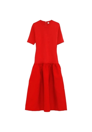 TOTEME twinflower tee gathered midi dress