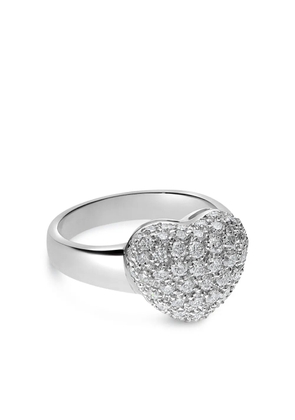 LEO PIZZO 18kt white gold diamond Amore ring - Silver