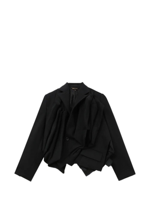 Comme Des Garçons draped wool jacket - Black