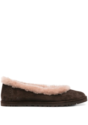 UGG Zora suede ballerina shoes - Brown