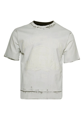 MM6 Maison Margiela logo-embroidered T-shirt - Neutrals