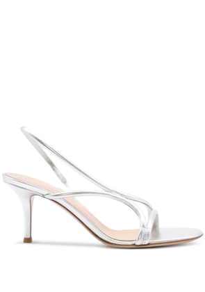 Gianvito Rossi round-toe leather sandals - Silver