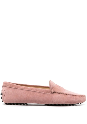 Tod's Gommino Driving suede penny loafers - Pink