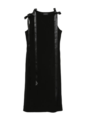 Simone Rocha bow strap-detail midi dress - Black