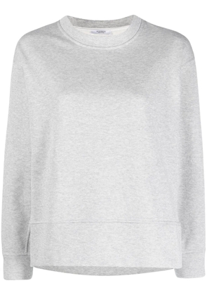 Peserico side-slits crew-neck sweatshirt - Grey