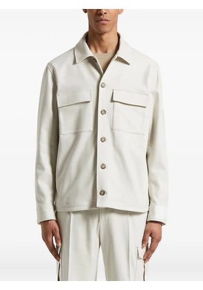 Peserico double-pocket button-front jacket - Neutrals