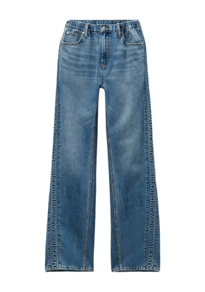 Alexander Wang logo-detail balloon trousers - Blue