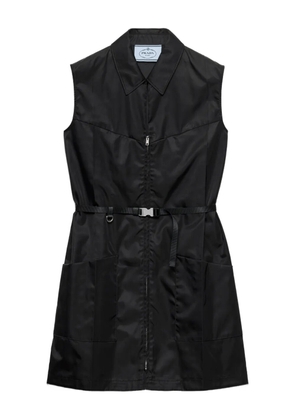 Prada shirt-style pocket mini dress - Black