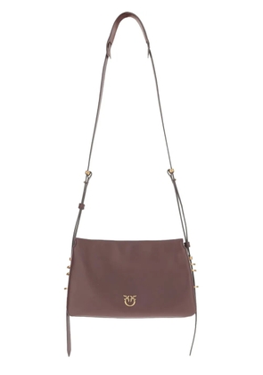 PINKO logo-detail calfskin crossbody bag - Red