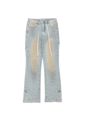 duaa Favored rhinestone-embellished jeans - Blue