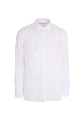 Lardini buttoned washed shirt - White