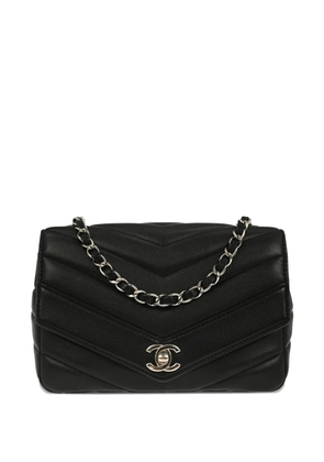 CHANEL Pre-Owned 2016 chevron flap shoulder bag - Black