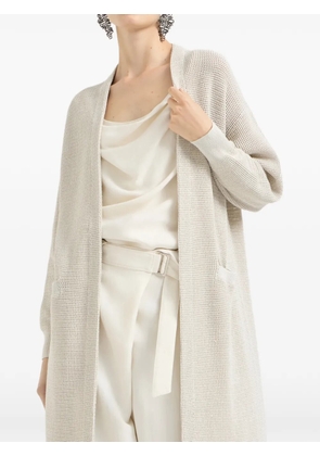 Brunello Cucinelli long-sleeve coat - Neutrals