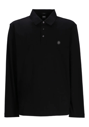 BOSS long-sleeved polo shirt - Black