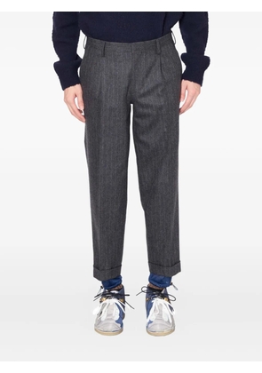 Kolor pinstripe wool trousers - Grey