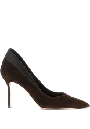 Aquazzura 85mm suede leather pumps - Brown