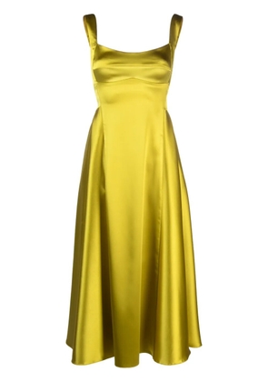 Atu Body Couture square-neck satin maxi dress - Green