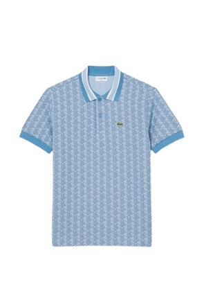 Lacoste monogram polo shirt - Blue