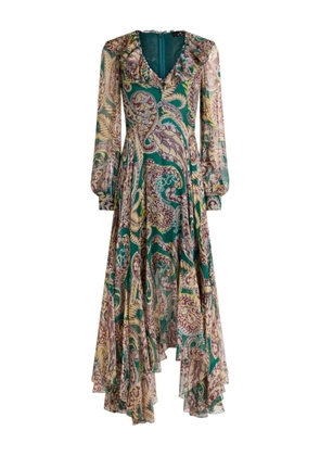 ETRO paisley ruffled maxi dress - Green