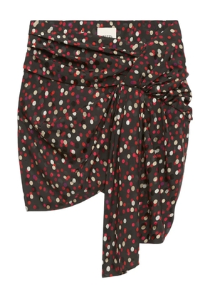 ISABEL MARANT Ovia polka-dot mini skirt - Black