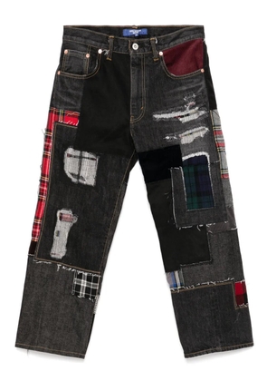 Junya Watanabe MAN patchwork cropped jeans - Black