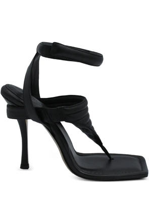 GIABORGHINI Gia square-toe sandals - Black