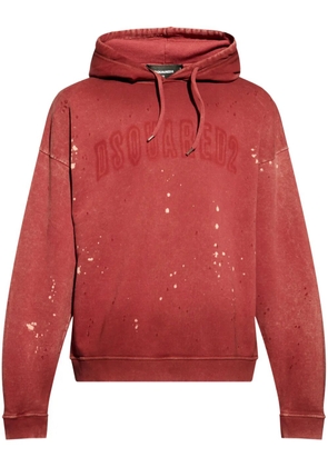 DSQUARED2 logo-print cotton hoodie