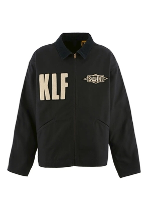 SAINT MXXXXXX x TLF corduroy-collar jacket - Black