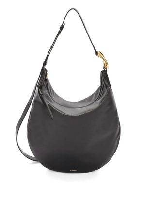 Jil Sander medium Moon leather shoulder bag - Black