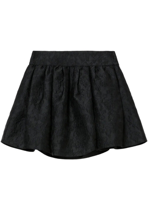 Juun.J jacquard mini skirt - Black