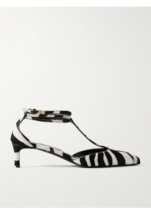 KHAITE - Mia Zebra-print Calf Hair Pumps - Animal print - IT36,IT36.5,IT37,IT37.5,IT38,IT38.5,IT39,IT39.5,IT40,IT40.5,IT41