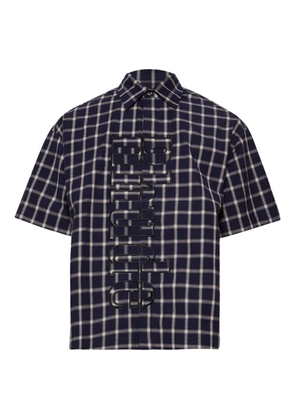 RHUDE checked-pattern shirt - Blue