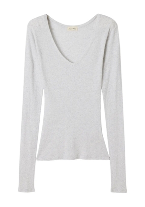 American Vintage Massachusetts long-sleeve T-shirt - Grey