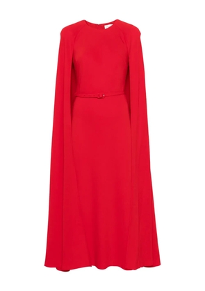 Roland Mouret belted cape maxi dress - Red