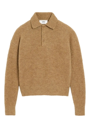 AMI Paris Ami long-sleeve polo shirt - Neutrals