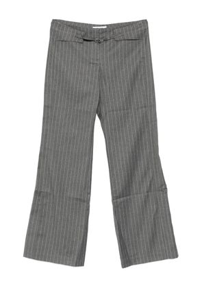 Gimaguas Nicole pinstripe buckled-waist trousers - Grey