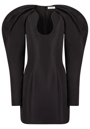 Nina Ricci puff-shoulder mini dress - Black